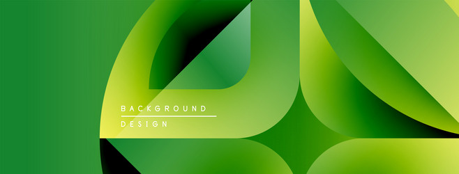 abstract green layers create dynamic visual flow vector image
