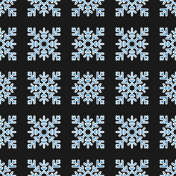 seamless pattern of geometric snowflake square vector image