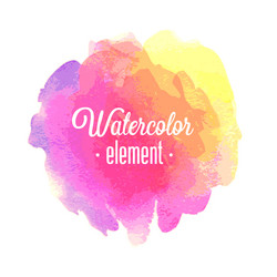 Watercolor Splash Element Vector Image