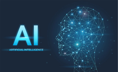 Artificial Intelligence Neural Network vector image