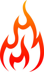 burning fire isolated blazing flame Vector Image