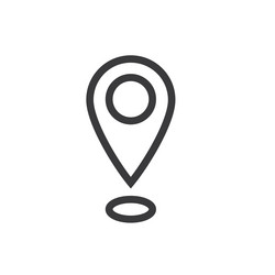 location point line icon element design template vector image