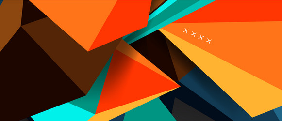 Trendy simple triangle abstract background vector