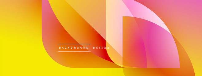 abstract vibrant background overlapping shapes vector image