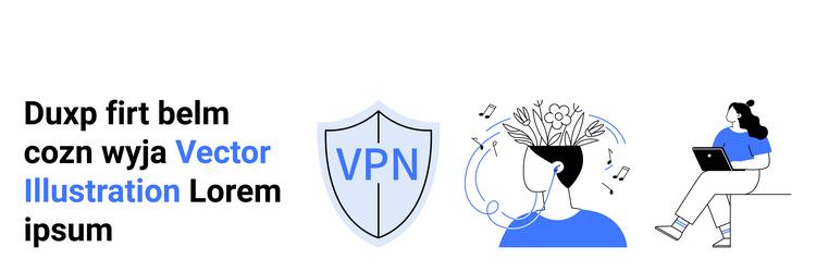 digital security privacy and creative freedom vector image