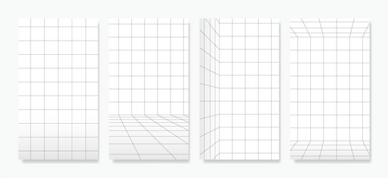 A collection of perspective grids with precise vector