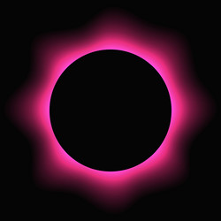 circle illuminate light frame with color gradient vector image