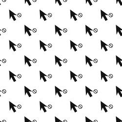 cursor stop pattern seamless vector image
