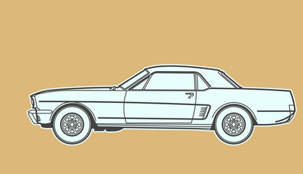 retro car Vector Image