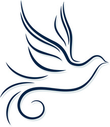 Logo of flying bird Royalty Free Vector Image - VectorStock