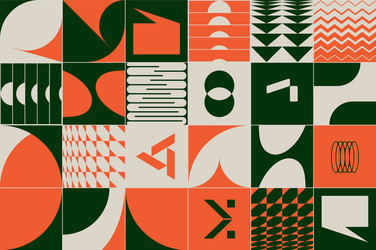 Retro future abstract pattern vector