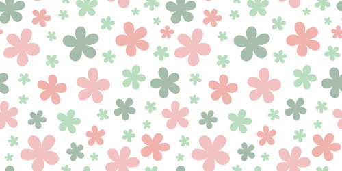 spring background floral pattern design vector image