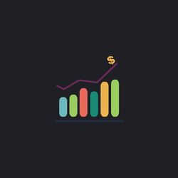 graph computer symbol vector image