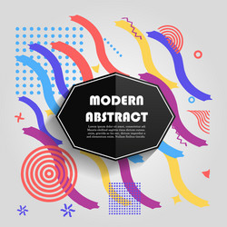 Abstract colorful geometric pattern design vector