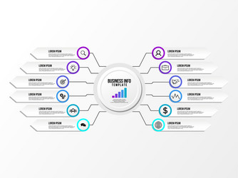 infographic design template with options steps vector image