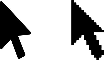 mouse pointer icon isolated on white background vector image