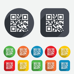 qr code sign icon scan symbol vector image