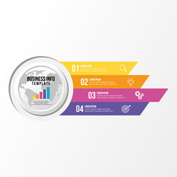 Infographic design template with options steps vector