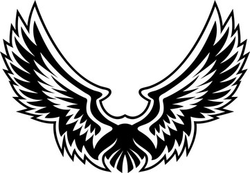 Black eagle logo design Royalty Free Vector Image