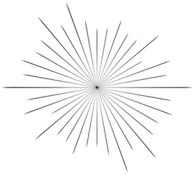 circular radial radiating lines element abstract vector image