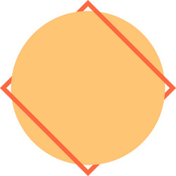abstract geometric element created using square vector image