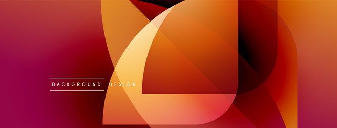 abstract gradient shapes overlap creating dynamic vector image