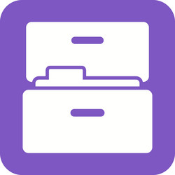 files in drawer vector image