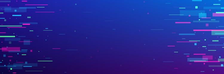 glitch game background with abstract noise pixels vector image