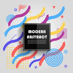 abstract colorful geometric pattern design vector image