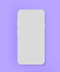 modern mobile phone with blank screen 3d banner vector