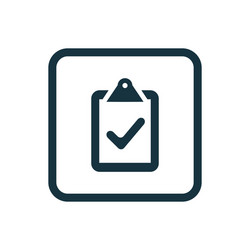 vote icon rounded squares button vector image