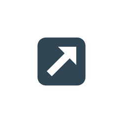 External link icon with arrow and box open in new vector