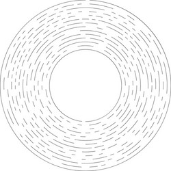 gyrate rotating segmented lines circular element vector image