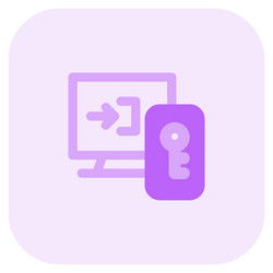 Two-factor authentication used for system vector