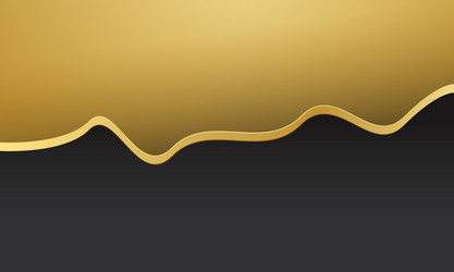 abstract black and gold waves dinamyc vector