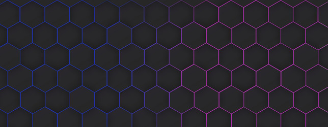 abstract technology color hexagon background vector image