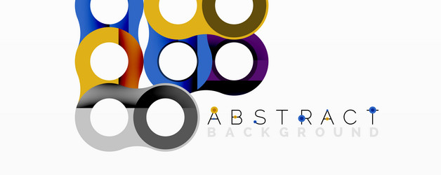 abstract geometric pattern with interlocking vector image