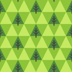 abstract forest seamless pattern triangular trees vector image