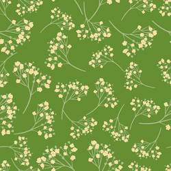 bloom seamless pattern wirh random white vector image