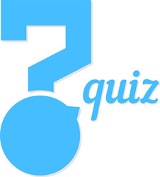 Question mark like quiz button vector