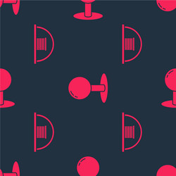 set hangar and push pin on seamless pattern vector image