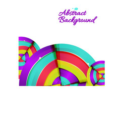 Abstract colorful rainbow curve background design vector