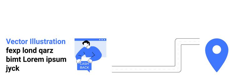 man in browser window typing chat message vector image