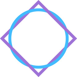 abstract geometric element created using square vector image