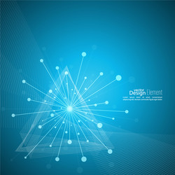 Abstract Particle Connection vector image