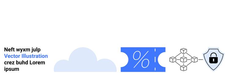 cloud storage data security and blockchain vector image