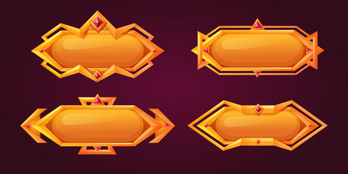 magic game button set vector image