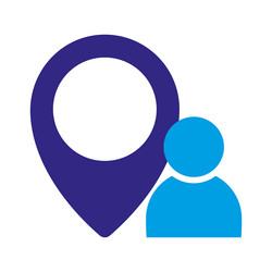 maps and navigation user location vector image