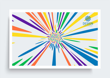 Psychedelic Particle Burst Background vector image