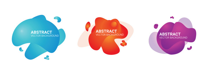 abstract blur free form shapes color gradient vector image